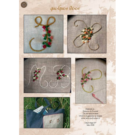 ABECEDAIRE DENTELLE FUSEAUX BRODERIE ET RUBAN SOIE