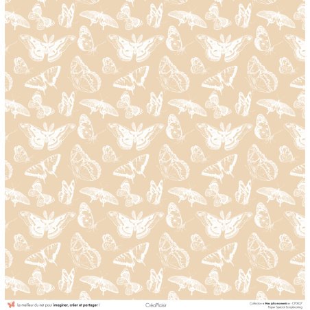 Set papiers Mes jolis moments - 6 papiers 30,5x31,5 cm + 6 papiers 12x30,5cm