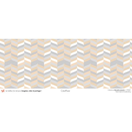 Set papiers Mes jolis moments - 6 papiers 30,5x31,5 cm + 6 papiers 12x30,5cm