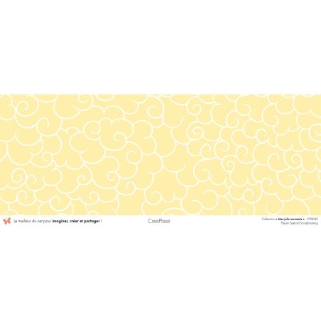 Set papiers Mes jolis moments - 6 papiers 30,5x31,5 cm + 6 papiers 12x30,5cm