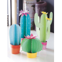 Kit pour créer 4 cactus décoratifs en papier
