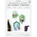 Kit pour créer 3 cadres décos animaux en papier