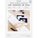 Kit pour créer mini-album photo "Instants de joie" en papier