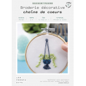 Kit Broderie Green - Chaîne de Coeurs