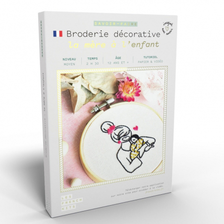 Kit Broderie Femme et Enfant