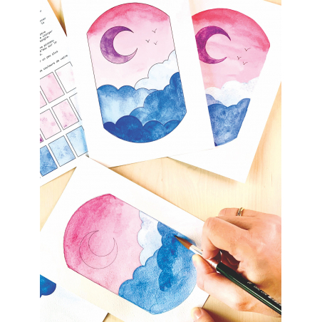 Kit Aquarelle Artisanale "Vue du ciel"
