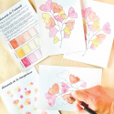 Kit Aquarelle Artisanale "Tendres Ginkgos"
