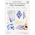 Kit Aquarelle Artisanale "Bleu Eucalyptus"